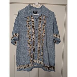 BC Ethic Smooth Custom Fit Men's Hawaiian Style Short Sleeve Shirt - XL